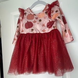 Toddler Pumpkin Tulle Dress size 12 months